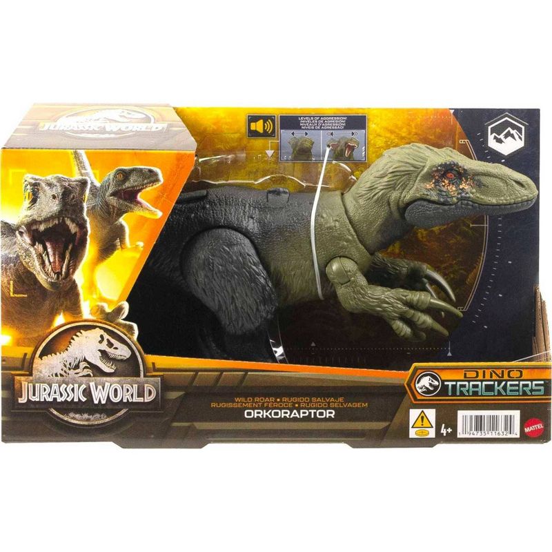 Jurassic World Dino Trackers Wild Roar Orkoraptor Action Figure, 3 of 9