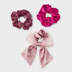 Bow with Pearls Hair Twister Set 3pc - A New Day™ - 1 of 2