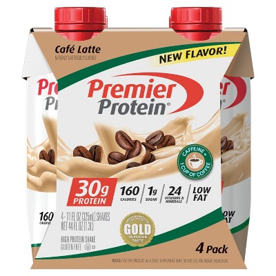 Premier Protein Shake - Cafe Latte - 4pk/44 fl oz