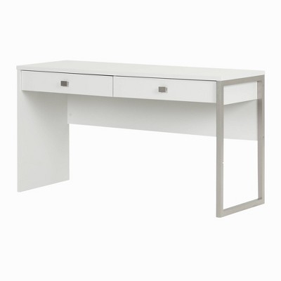 Interface Desk with 2 Drawers Pure White - South Shore