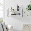 24.5" x 15.75" Severini Floating Bracket 2 Tier Wall Shelf - Danya B. - 2 of 4