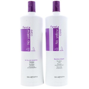 Fanola No Yellow Shampoo, 33.8 oz & Fanola No Yellow Mask, 33.8 oz DUO - 1 of 4