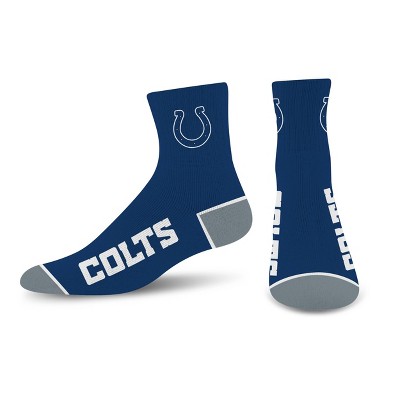 NFL Indianapolis Colts Around the Bend Quarter Socks