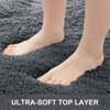 Itopfox Soft Fluffy Shaggy Area Rug for Living Room, Bedroom, Kids, Girls, Boys, Dorms, Nursery Rooms, Home Decor Aesthetic, Machine Washable, Grey - 4 of 4