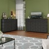 Bedroom Dresser with 18 Drawers, Charging Ports, TV Stand, Steel Frame, Wood Top, Multi-Use Storage - 4 of 4