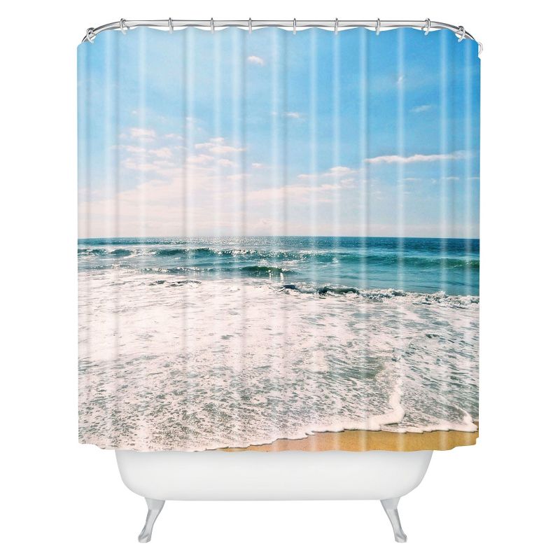Take Me There Shower Curtain Blue - Deny Designs, 1 of 6
