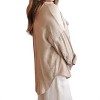 Women's Breezy Oversized Button Down - Blu Pepper - 2 of 3