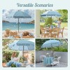 LAGarden Our Beach Umbrella for 6ft Beech Wood Pole w/ Tablecloth - 3 of 4
