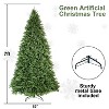 Racxily 7.5ft Artificial Christmas Tree:Pre-Lit (560 Lights) & Pre-Decorated (Frosted Pine,Cones, Berries),Perfect for Home/Office/Holiday Parties - 2 of 4