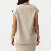 Clearlove Women's Sweater Vests V Neck Casual Ribbed Knit Sleeveless Sweater Tops Oversized Sweater Vest for Women - 3 of 4