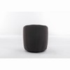 Gulches Teddy Fabric Swivel Accent Armchair, Dark Gray Barrel Chair with Black Metal Base - 3 of 4