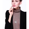 Adjustable Bow Tie Pendant Necklace, Fashion Ribbon Jewelry with Movable Charm - 3 of 4