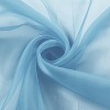 GoodGram Home 2 Pack Ultra Luxurious Semi Sheer Voile Curtains - Baby Blue - 3 of 3