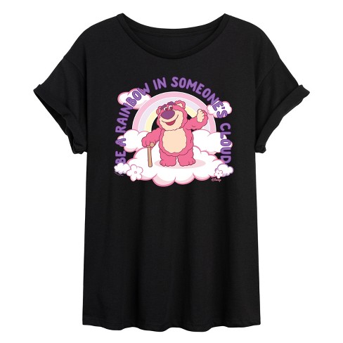 Women's - Toy Story - Lotso Be A Rainbow In Someone's Cloud Oversized Graphic T-Shirt - image 1 of 4