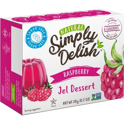 Simply Delish Raspberry Jel Dessert.