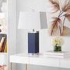 Deco Leather Table Lamp - 27 Inch Height - LIT4143 - Navy - Safavieh - 3 of 4