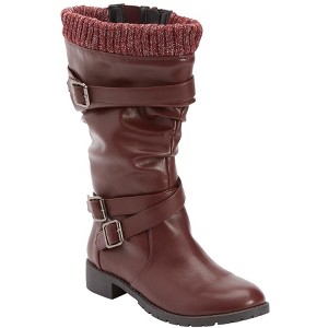 Comfortview Women's The Eden Wide Calf Boot (Wide Widths Available) - 1 of 4