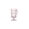 Godinger Silver Set of 4 Claro Footed Coffee Mugs Pink: Crystal Drinkware, 12 oz Capacity, Hand Wash, Dishwasher-Safe - 2 of 4