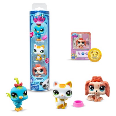 Littlest Pet Shop 3pk Collectible Figures - Llasa Opso, Cat, Fancy Bird_5