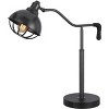 Cal Lighting 60W Taloga metal desk lamp with adjustable caged shade and 1 USB and 1 USB C charging outlets. (Bulb not included) - 2 of 4