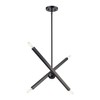 Livex Lighting Monaco 4 - Light Chandelier in  Black Chrome - 4 of 4