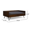 SEVOBAL Pet Beds Modern Wooden Dog Sofa with Hairpin Legs and Water-Resistant Cushion for Living Room or Bedroom, Gray, 32.75"*21"*9.25" - 2 of 4