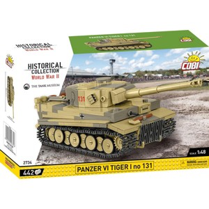 COBI Historical Collection WWII Panzer VI Tiger 1 no. 131 Tank Building Set - 442 Pieces - 1 of 4