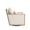 TIRAMISUBEST Beige Swivel Barrel Club Chair: A Comfy Accent Sofa for the Living Room, Perfect Arm Chair for Nurseries, Hotels, Bedrooms & Offices - 4 of 4