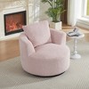Racxily Compressible 360¡ã Swivel Accent Chair - Modern Comfort Seating for Living Room,Office,Apartment - 3 of 4