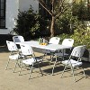 SKONYON 6ft Folding Table Portable Indoor Outdoor Picnic Party Dining Camping - 2 of 4