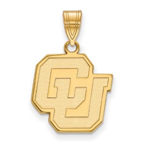 Black Bow Jewelry 10k Yellow Gold Colorado Buffalos NCAA Medium Pendant - 1 of 3