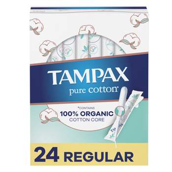 Tampax Pearl Tampons Regular Absorbency, With Leakguard Braid, Unscented,  50 Count