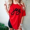 Simply Sage Market Women's Joy Bold Cursive Short Sleeve Garment Dyed Tee - 2 of 4