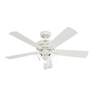 52" Crestfield Ceiling Fan with Light Kit and Pull Chain (Includes LED Light Bulb) - Hunter Fan - 1 of 4