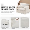 Modern Swivel Single Lounge Sofa Chair,Comfortable Chenille Upholstered Sofa With Armchair,Accent Chair High Resilience Sponge-Cuddlewood - 4 of 4