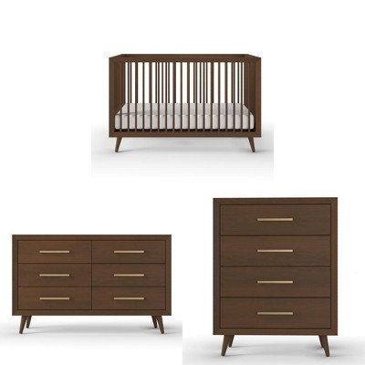 Child Craft Cranbrook Crib, Dresser and Chest Nursery Set, 3-Piece, Includes 4-in-1 Convertible Crib, Dresser and Chest