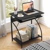 Tangkula 27.5" Small Laptop Computer Desk w/ Keyboard Tray Home Office Desk Workstation - 2 of 4