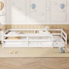 ALEXOUN Floor Bed with Safety Guardrails for Kids,Wood Montessori Kids Floor Bed,No Box Spring Needed,for Kids,Girls,Boys - 2 of 4