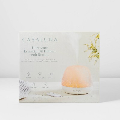 300ml Essential Oil Diffuser White - Casaluna&trade;: Ultrasonic Aroma, Auto Shut-Off, Remote Included