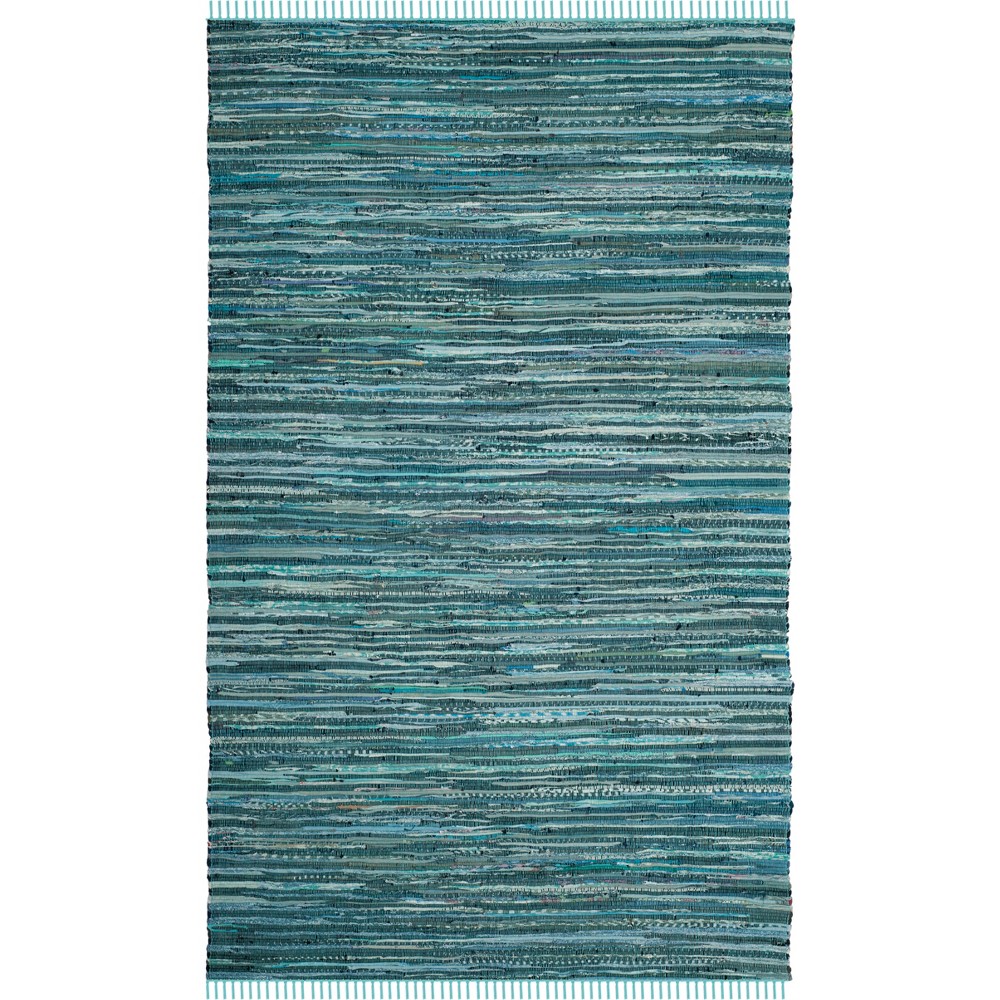 6'x9' Raquel Woven And Flatweave Rug Turquoise/Multi - Safavieh