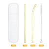 Unique Bargains Reusable Smooth Glass Straws with Cleaning Brush and Box 2 Pcs - 3 of 4