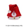 Unique Bargains Christmas Hat Polyester Red 11.02"x14.96" 1 Pc - 3 of 4