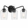 Craftmade Lighting Shayna 3 - Light Vanity in  Flat Black - 3 of 4