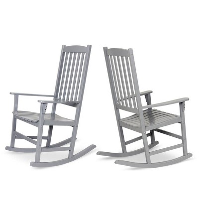 Alston 2pk Wood Porch Rocking Chairs, Target White Fur Rocking Chair