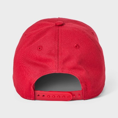 Girls' Lace Bow Baseball Hat - Red - image 2