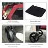 Gulches Pet Strollers: Foldable Dog Stroller with Universal Wheels and Storage Basket, Red - 4 of 4