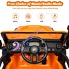 Yellow 24V Toddler Ride On Truck With Remote Control Full Suspension Two Seats Led Lights Bluetooth Music And Durable Wheels Yellow - 3 of 4