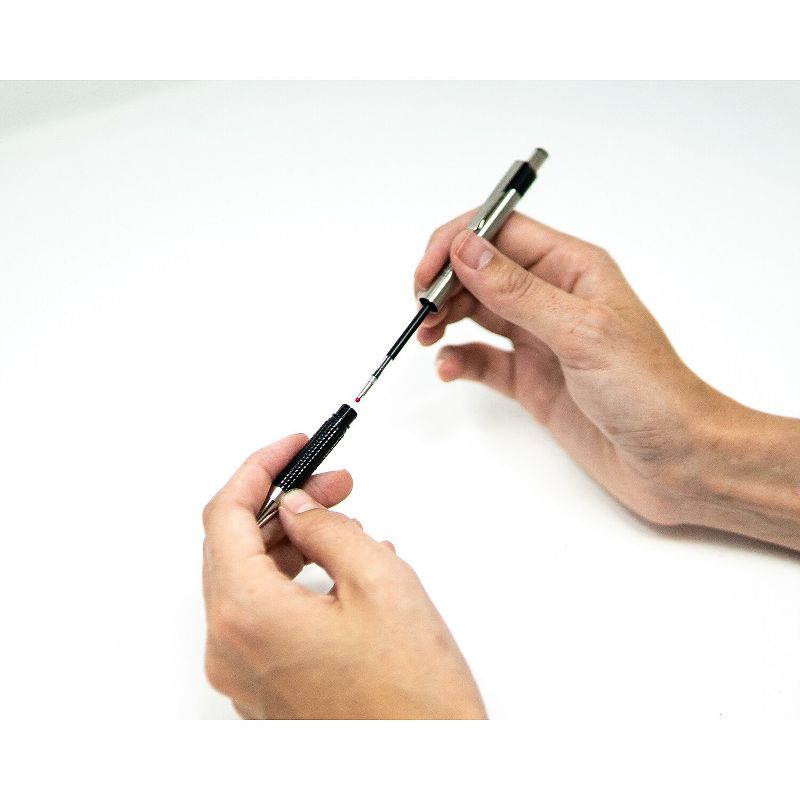 Zebra Pen F-301 Stainless Steel Bold Retractable Ballpoint Pen 892149, 2 of 4