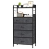 5 Drawers Dresser for Bedroom, 47" Tall Dresser Chest of Drawers with Side Hooks, Fabric Closet Dresser Tower Furniture - 4 of 4