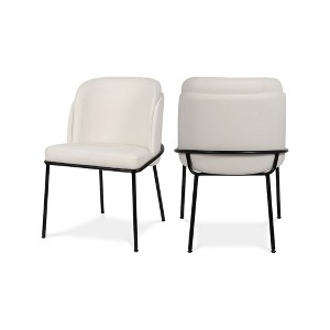 Meridian Furniture,Jagger Vegan Leather Dining Chair, Set of 2 - 1 of 4